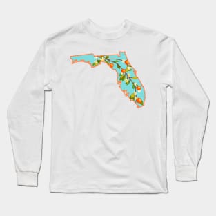 Florida state flower orange blossom Long Sleeve T-Shirt